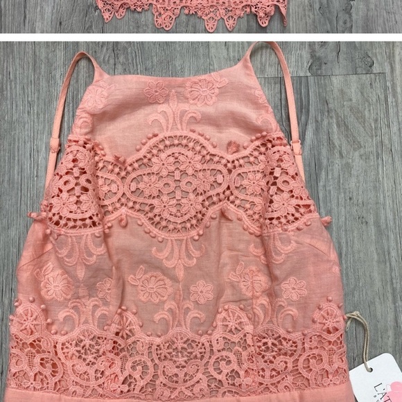 Lulu’s Worth It Peach Dress Size Small - Picture 3 of 3